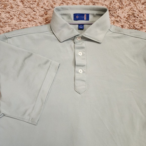 Stitch Green Golf Polo Men Sz S Stretch Active‎ Performance Shirt - Picture 1 of 8